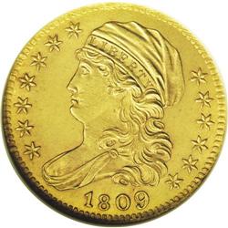 1809/8 $5 --Cleaned--ANACS. MS60 Details. B. 1-A, Mille 