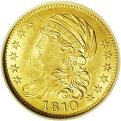 1810 $5 Large Date, Large 5--Graffiti--ANACS. MS60 Det 