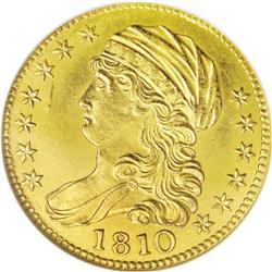 1810 $5 Large Date, Large 5 MS63 NGC. B. 1-A, Breen-64 