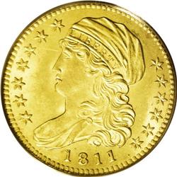 1811 $5 Tall 5 MS64 PCGS. B. 1-A, Breen-6463, BD-1, Hi 