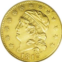 1813 $5 AU55 ANACS. Breen-6467, BD-1, R.2. The half ea 