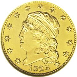 1826 $5 --Repaired, Whizzed--ANACS. AU50 Details. B. 1- 