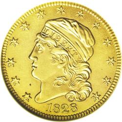 1828 $5 --Repaired, Whizzed--ANACS. AU50 Details. B. 2- 