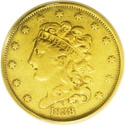 1838-C $5 VF25 PCGS. Breen-6517, Normal 5, Variety 1-A 