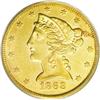 Image 1 : 1868 $5 AU58 PCGS. A charming near-Mint State example 