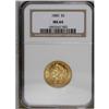Image 1 : 1880 $5 MS64 NGC. The highly lustrous and rather flash 