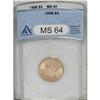 Image 1 : 1899 $5 MS64 ANACS. Crisply struck and frosty. This pe 