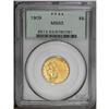 Image 3 : 1909 $5 MS63 PCGS. Golden-orange toning drapes the obv 