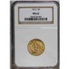 Image 1 : 1912 $5 MS62 NGC. The lustrous honey-gold surfaces hav 