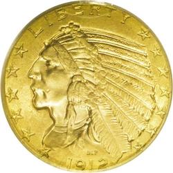 1912 $5 MS64 PCGS. Well struck and highly lustrous, wi 