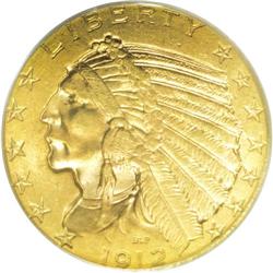 1912 $5 MS64 PCGS. This is a particularly attractive n 