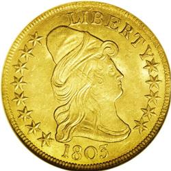 1803 $10 Small Stars Reverse MS63 NGC. Breen 1-D, Tara 