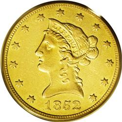 1852-O $10 XF45 PCGS. The original mintage of 18,000 p 