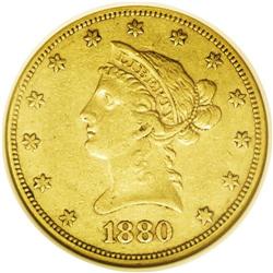 1880-O $10 XF40 NGC. The 1880-O has a low mintage of 9 