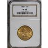 Image 1 : 1885-S $10 MS62 NGC. Highly lustrous with well-defined 