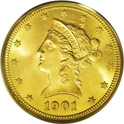 1901-S $10 MS65 PCGS. This issue is noteworthy both fo 