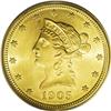 Image 1 : 1905 $10 MS64 ANACS. The 1905 is less available than t 