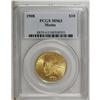 Image 3 : 1908 $10 Motto MS63 PCGS. Pretty yellow-gold surfaces 