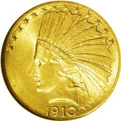 1910-D $10 MS64 NGC. In 1908, 1910, and 1914, the Denv 
