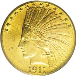 1911-D $10 MS63 PCGS. The 1911-D Indian Head eagle is 