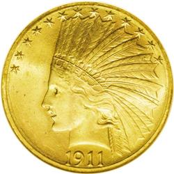 1911-S $10 MS65 NGC. The 1911-S has a mintage of just 