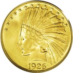 1926 $10 MS65 PCGS. This sharply struck type coin show 