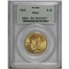 Image 3 : 1932 $10 MS64 PCGS. This attractive olive-gold type co 