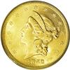 Image 1 : 1852 $20 AU58 PCGS. This is a gorgeous near-Mint examp 