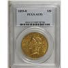 Image 3 : 1853-O $20 AU53 PCGS. The surfaces of this moderately 