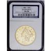 Image 1 : 1861 $20 AU58 NGC. Ex: S.S. Republic. A touch of highp 