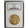 Image 3 : 1864-S $20 MS61 NGC. This is a remarkable and highly a 