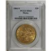 Image 3 : 1866-S $20 Motto MS61 PCGS. To quote from the Garrett- 