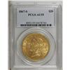 Image 3 : 1867-S $20 AU55 PCGS. The vast majority of this issue 
