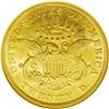 Image 2 : 1868-S $20 AU55 NGC. This coin is an appealing yellow- 