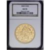 Image 3 : 1868-S $20 AU55 NGC. This coin is an appealing yellow- 