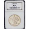 Image 1 : 1869 $20 AU55 NGC. The light wear visible on each side 