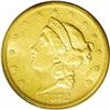 Image 1 : 1872-S $20 MS61 PCGS. A bright and lustrous example of 
