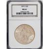 Image 1 : 1875 $20 MS61 NGC. The rich yellow-gold surfaces are s 