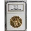 Image 3 : 1875-S $20 MS61 Prooflike NGC. The present piece is th 