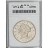 Image 1 : 1877-S $20 AU58 Prooflike ANACS. A touch of highpoint 