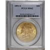 Image 1 : 1891-S $20 MS62 PCGS. Nicely struck with highly lustro 