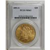 Image 3 : 1891-S $20 MS63 PCGS. The yellow-orange fields are con 