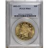 Image 3 : 1893-CC $20 MS61 PCGS. The low mintage of a bit more t 