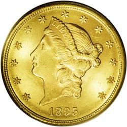 1895 $20 MS64 PCGS. An issue that is fairly available 