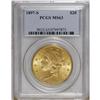Image 1 : 1897-S $20 MS63 PCGS. Select and sharply struck, this 