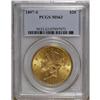 Image 1 : 1897-S $20 MS63 PCGS. Nicely struck with highly lustro 