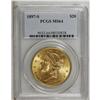 Image 3 : 1897-S $20 MS64 PCGS. A delightfully appealing example 