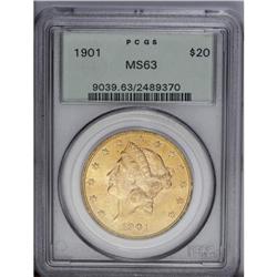 1901 $20 MS63 PCGS. The fields are clean for the grade 