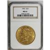 Image 1 : 1902 $20 MS61 NGC. The yellow-orange surfaces have pre 