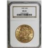 Image 3 : 1903 $20 MS65 NGC. Sharply struck with a lavish satiny 